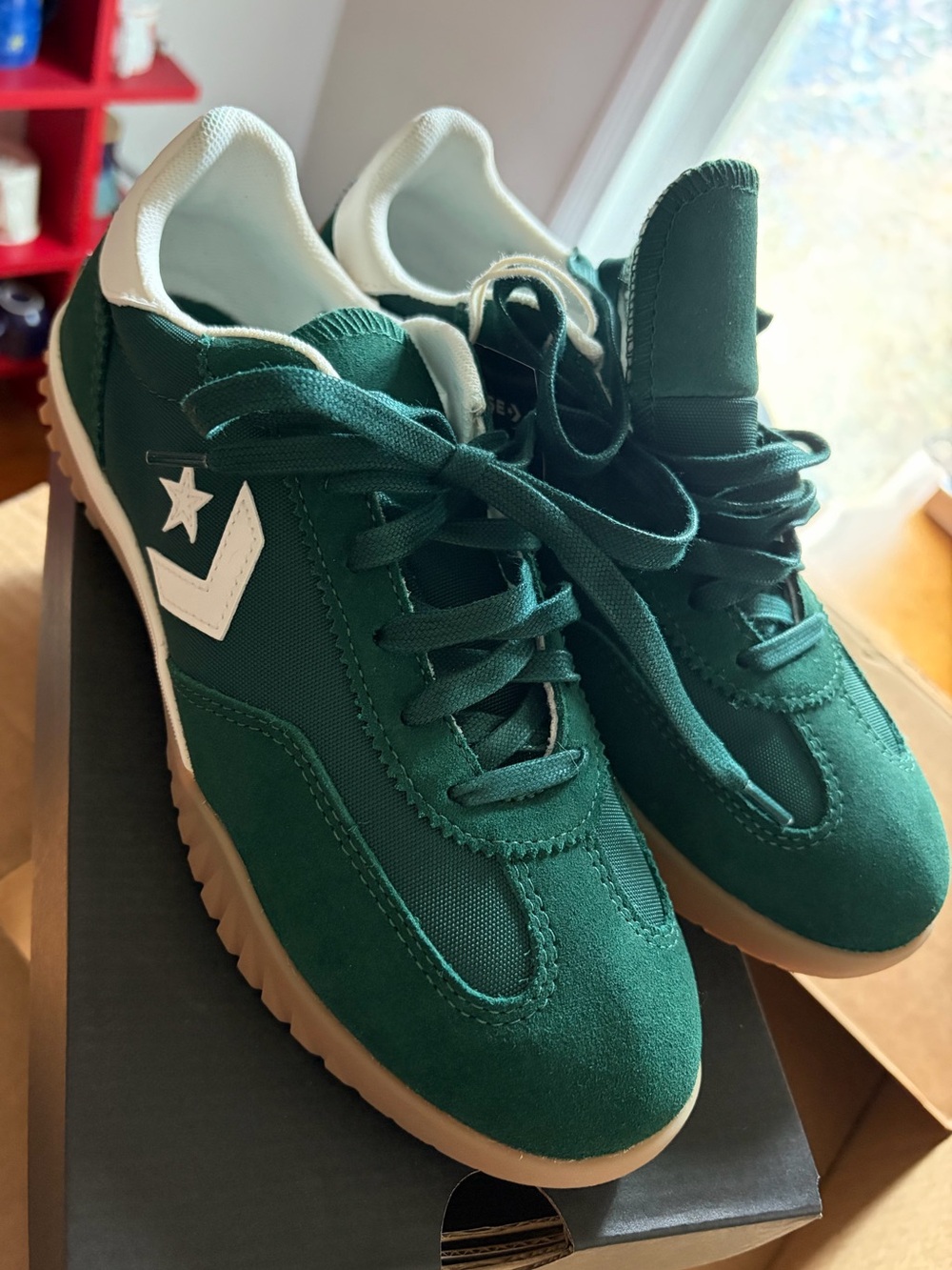 Converse Green Envy Run Star Trainer Ox Sneaker